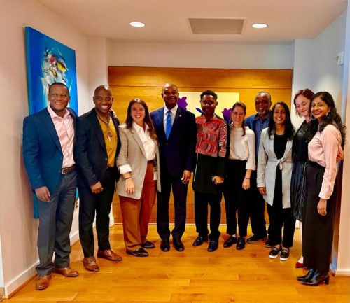 Members of the Afro-Interamerican Forum on Climate Change at the Colombian Embassy in Washington, DC